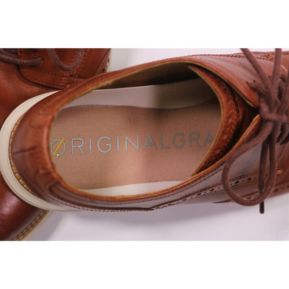 Cole-Haan Men's Original Grand Wingtip Oxford Brown Dress Shoes Men's US 11 W - Picture 10 of 11